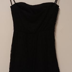 Y2K Love Reign Black Strapless Mini Dress in Small